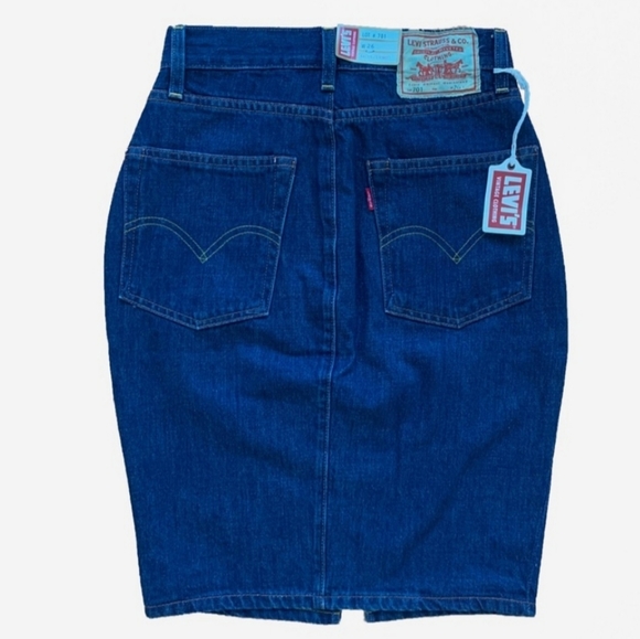 NWT LEVI'S DENIM PENCIL SKIRT - Picture 4 of 5